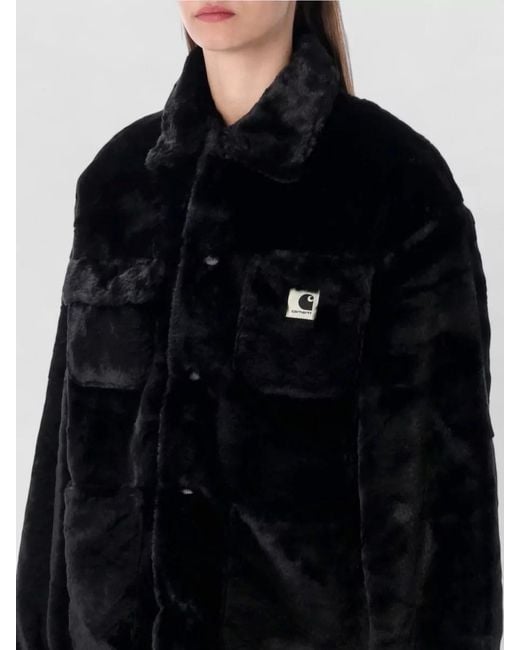 Carhartt Black Faux Fur W' Olney Michigan Coat