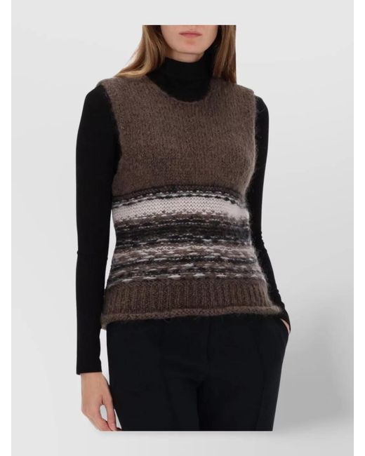 Our Legacy Black Mohair Sleeveless Knit Vest