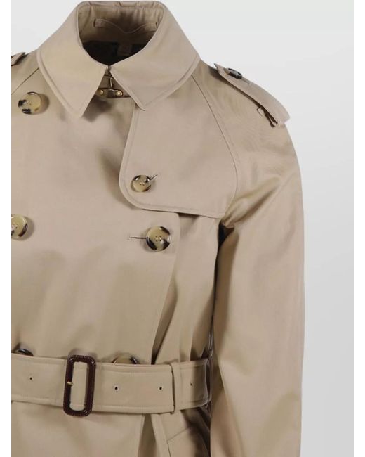 Burberry Natural Waterloo Trench Coat Belted Waist