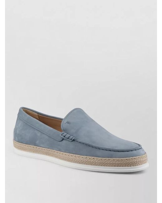 Tod's Blue Suede Loafers for men