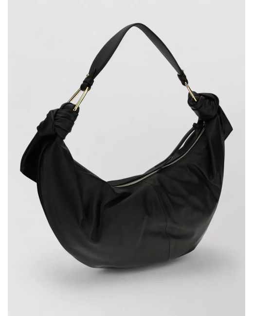 Coccinelle Black Calf Leather Shoulder Bag