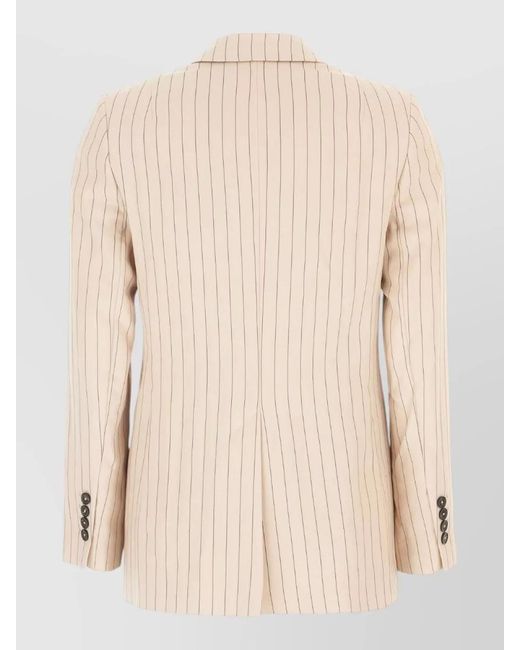 Paul Smith Natural Embroidered Blazer