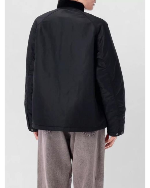 Carhartt Blue Quilted Loose-Fit Chore Jacket