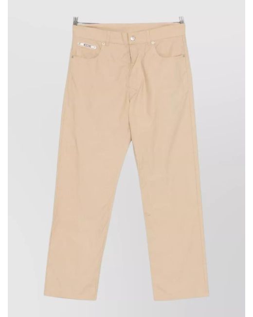 Moschino Natural Straight-Leg Trousers for men