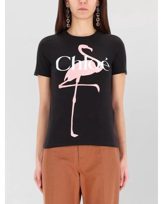 Chloé Black Logo T-Shirt