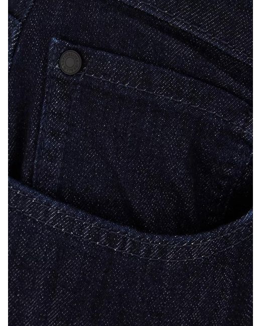 7 For All Mankind Blue Denim Trousers Belt Loops Straight Leg Cut for men