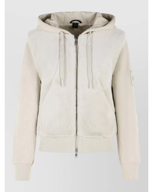 Moose Knuckles Natural Bunny Cotton Hooded Sweatshirt Relaxed Fit