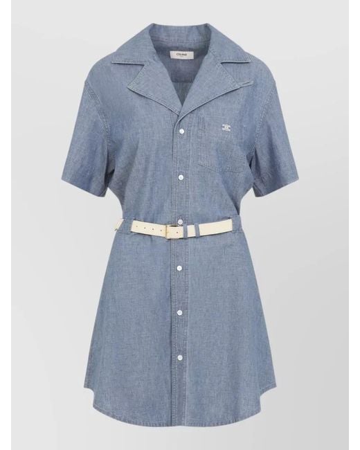 Céline Blue Denim Dress
