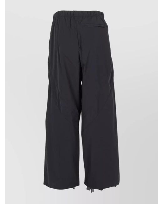 Alexander Wang Blue Logo Cutout Wide-Leg Trousers