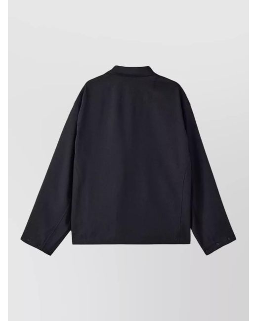 Y-3 Blue Nylon Blouson Jacket