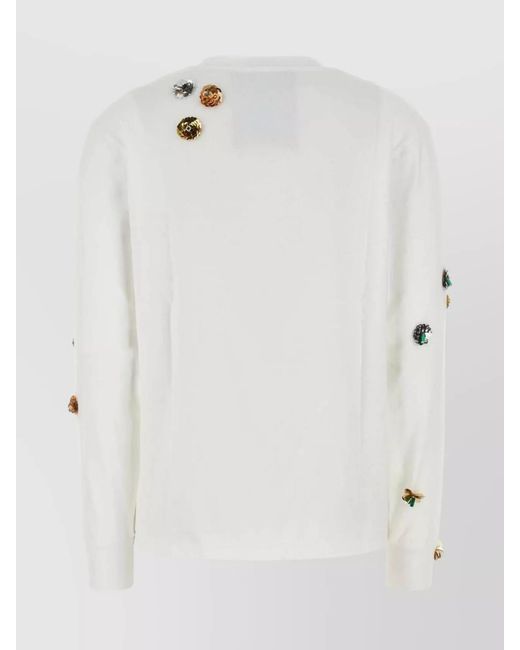 Coperni White Cotton Sweatshirt