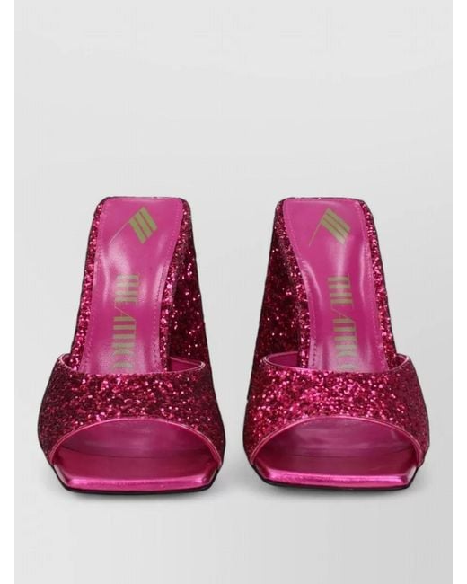The Attico Pink Platform Mules