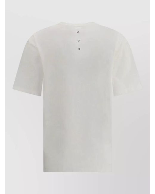 Premiata White Crew Neck Short Sleeve Knit Top