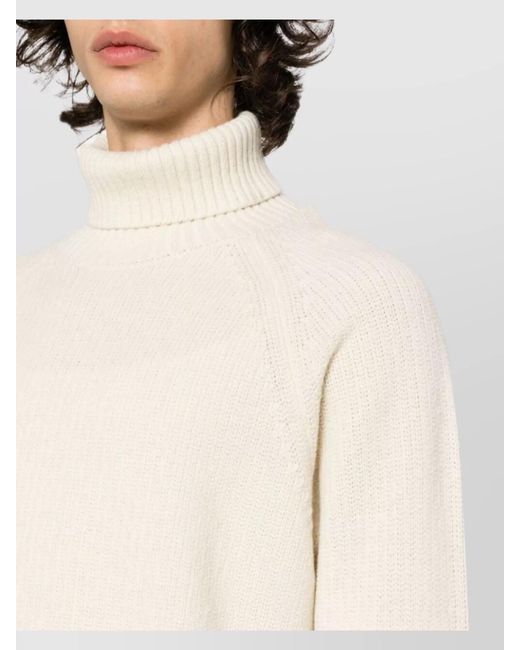 C P Company Natural Wool Turtleneck Jumper for men