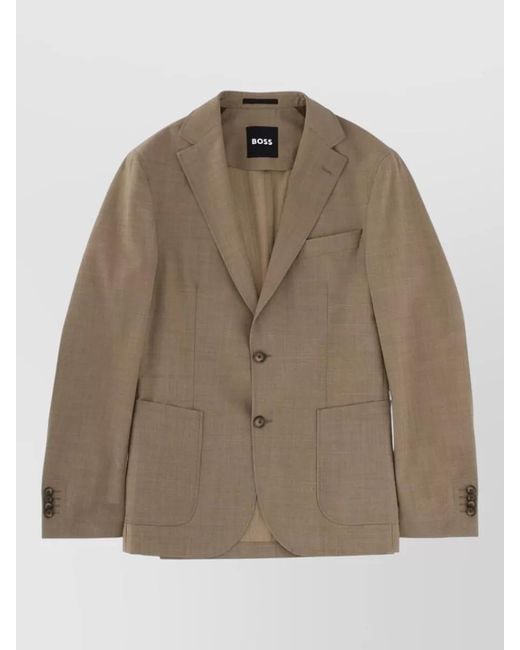 Boss Natural Wool Blend Blazer for men