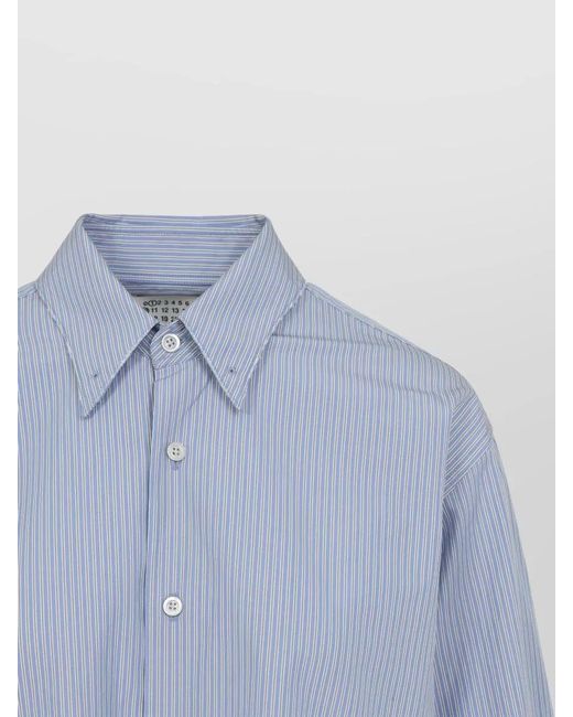 Maison Margiela Blue Striped Shirt