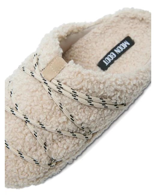 Moon Boot Multicolor Teddy Slippers