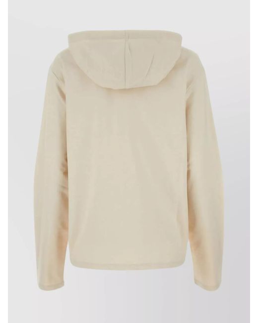 Prada Natural Oversized Cotton Hoodie