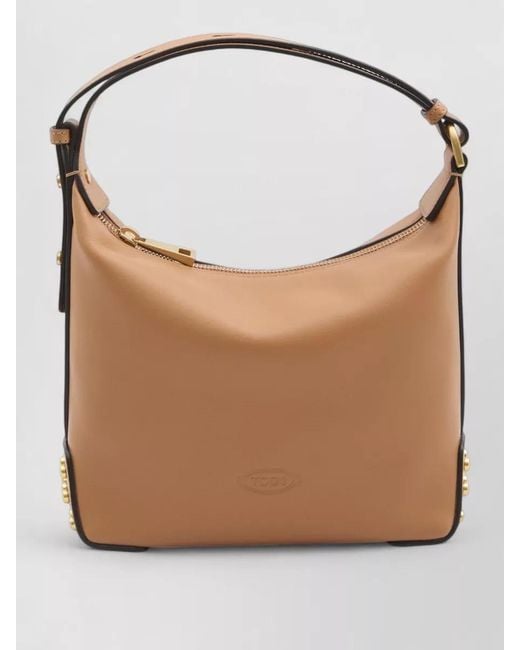 Tod's Brown Mini Leather Bucket Bag