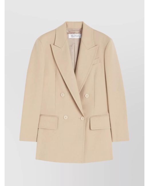 Max Mara Natural Tailored Suit Double-Breasted Design