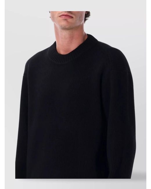 BERNER KUHL Blue Ribbed Knit Sweater Long Sleeves Design for men