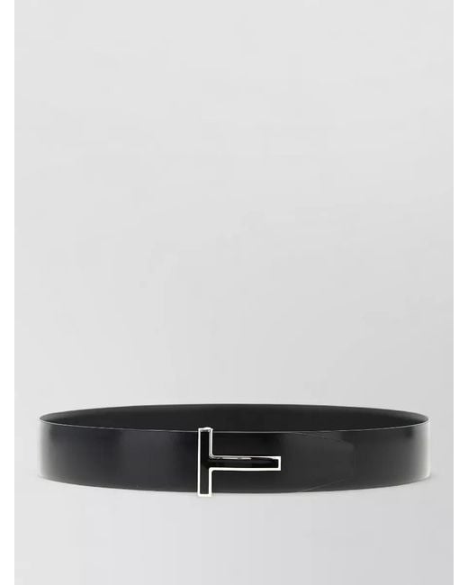Tom Ford Gray Leather Belt for men