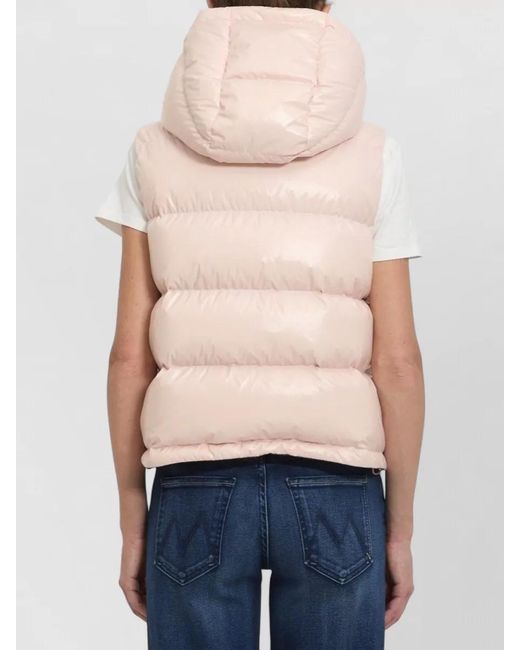 Moncler Blue Niverolle Hooded Quilted Padded Vest Gilet