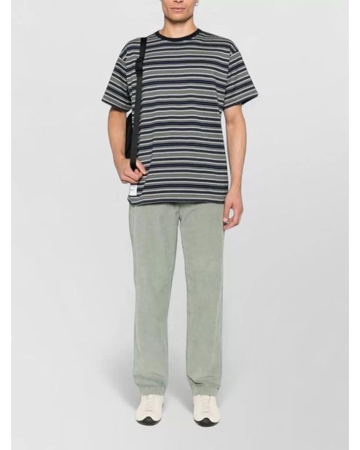 C P Company Green Velvet Straight-Leg Chino Trousers for men