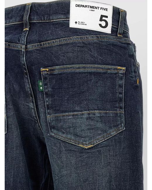 Department 5 Blue Denim Straight-Leg Jeans for men
