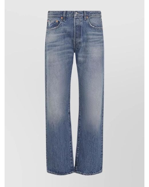 Valentino Blue Denim Straight-Leg Jeans for men