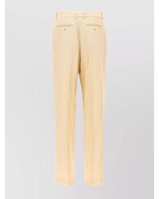 Tom Ford Natural Silk Tailored Trousers