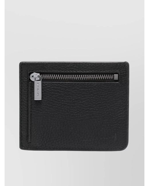 Michael Kors Black Zip Pocket Compact Cardholder for men