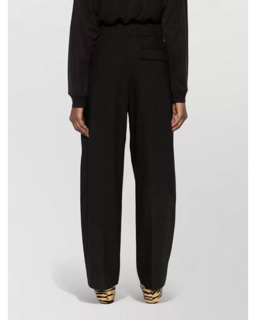 Studio Nicholson Black Pleated Wide-Leg Trousers