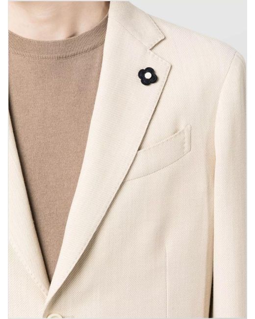 Lardini Natural Linen Wool Blazer for men