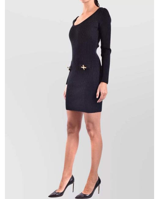 Moschino Black Wool Mini Dress