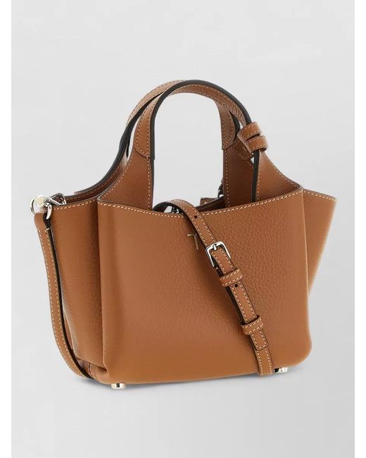 Tod's Brown Micro Leather Mini Bag
