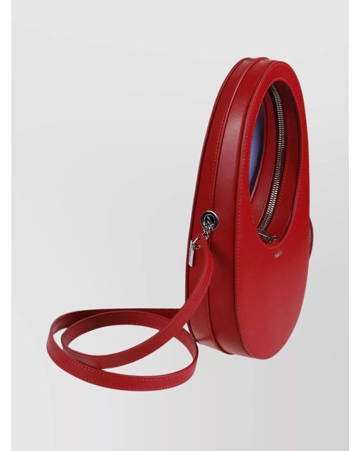 Coperni Red Mini Oval Crossbody Bag Top Handle