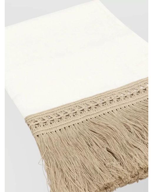 Max Mara Natural Grammo Linen Stole Versatile Hair Accessory