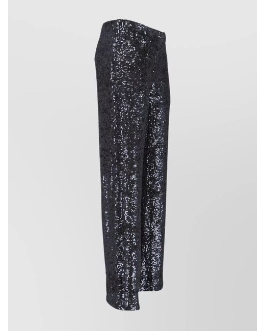 P.A.R.O.S.H. Blue Wide-Leg Trousers