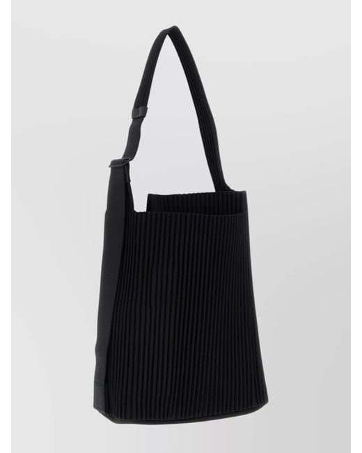 Homme Plissé Issey Miyake Black Utility Medium Shoulder Bag for men