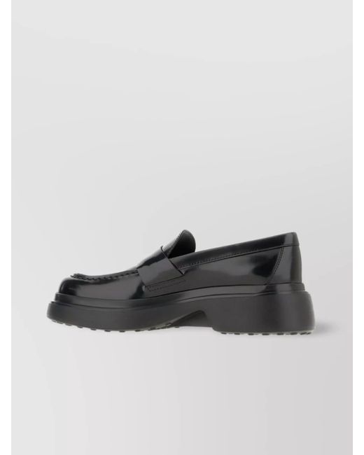 Tod's Black Patent Leather Loafers