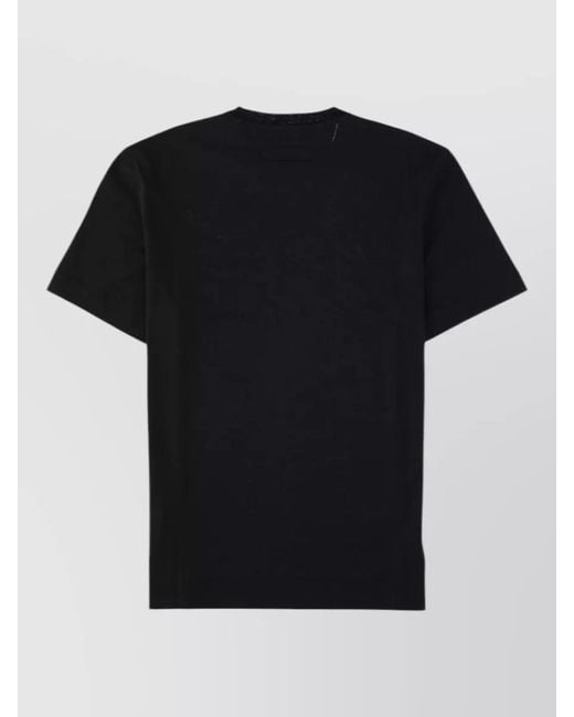 Zegna Black Short Sleeve Casual Crew Neck Shirt for men