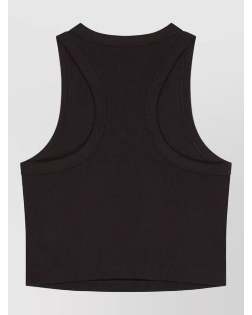 Givenchy Black Paris Logo Detailed Tank Top