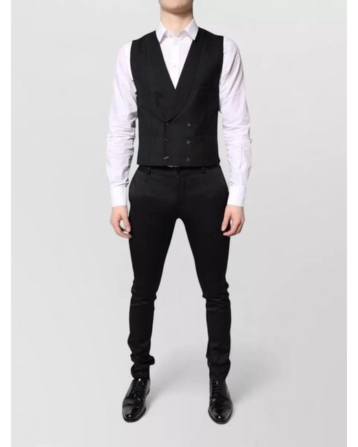 Dolce & Gabbana Black Single Breasted Formal Suit Three Piece for men