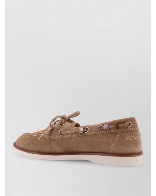Pinko Brown Suede Grace Loafers