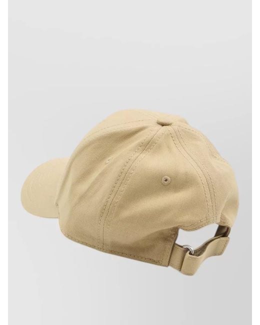 Moncler Natural Logo Baseball Cap Curved Brim Design