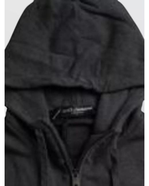 Dolce & Gabbana Black Silk Long-Sleeve Sweater