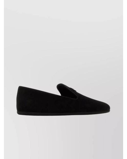 Prada Black Suede Loafers for men