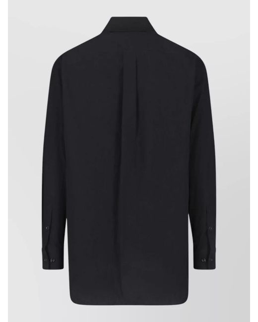 Lemaire Blue Casual Shirt Buttoned Cuffs Chest Pocket for men