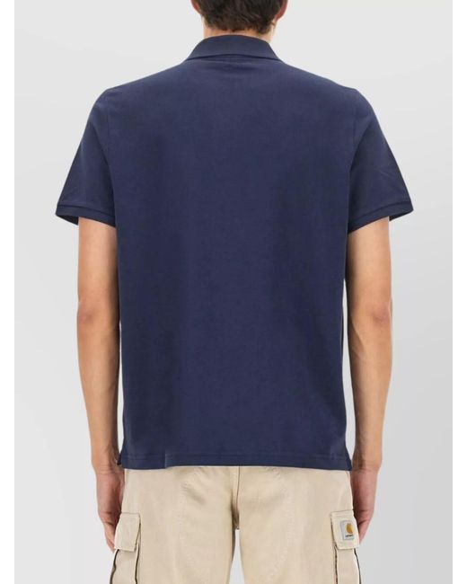 Moose Knuckles Blue Cotton Regular-Fit Polo Shirt for men